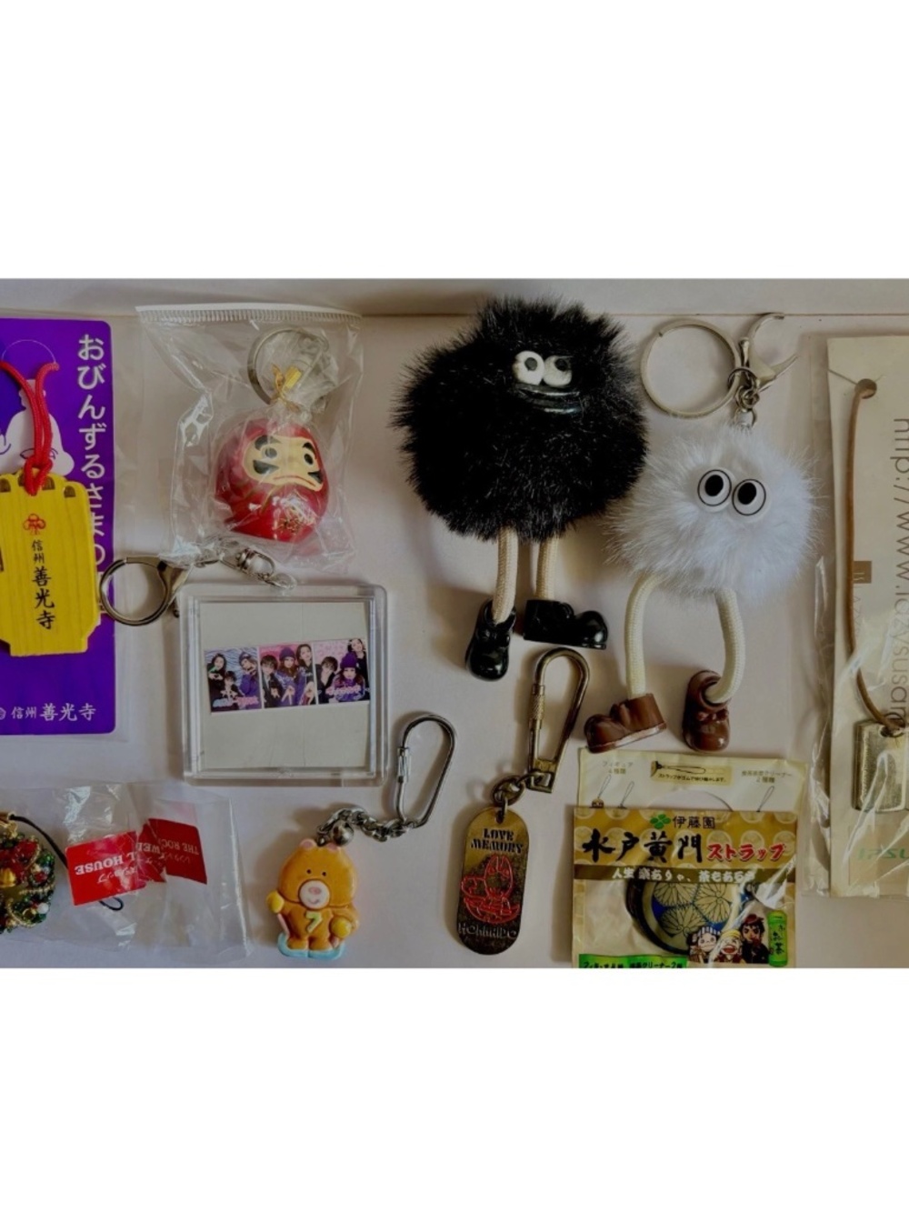 Lot of 10 Keychains Key Rings Bag Charms from Japan Phone Strap Accessories Cute